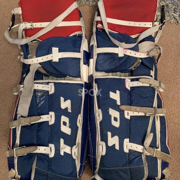 TPS Contour Goalie Full Set – Senior 36" | Regular | Eye-Catching Red, White Blue