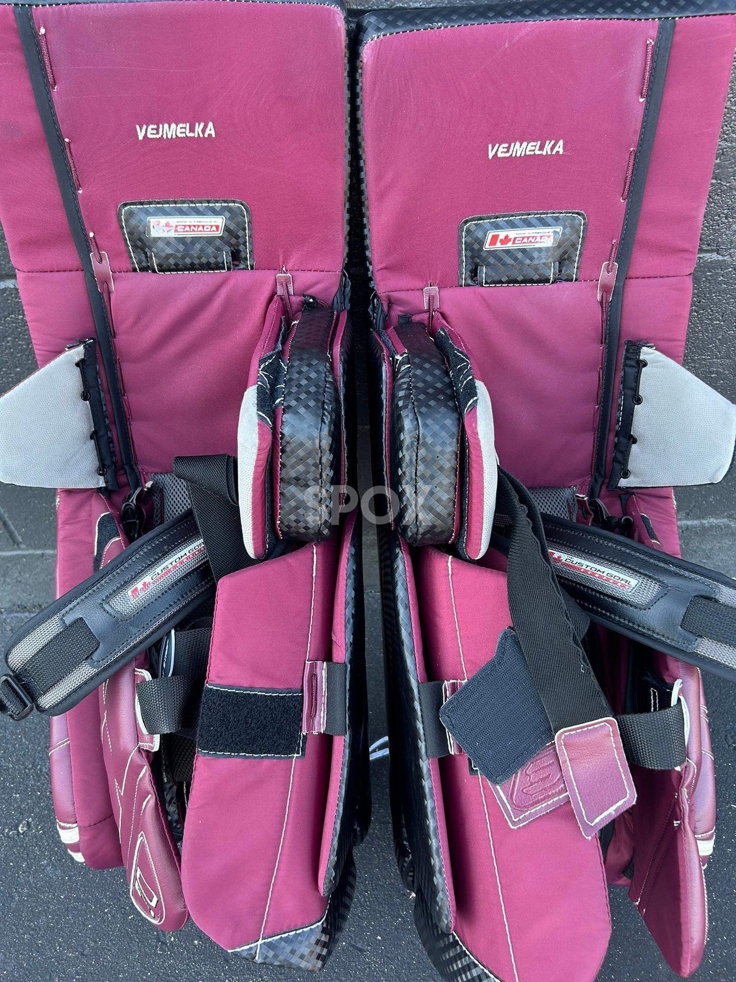 Used Brian's Optik 3 Goalie Full Set – 35+1" | Full Right | Arizona Coyotes Red