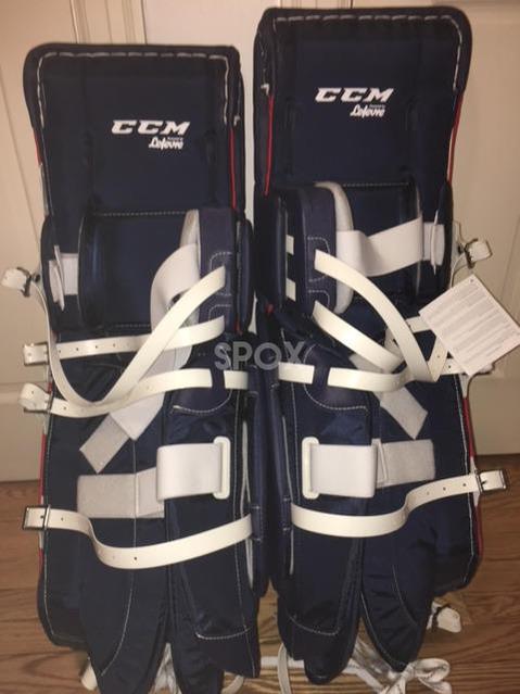 NEW CCM Extreme Flex III CUSTOM Goalie Set – Senior 35”+1 | Navy/Red/Silver