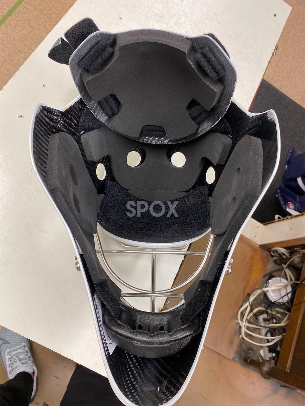 Senior Coveted Mask 905 Pro Goalie Mask (Fits 22–23”) | Carbon Fiber, Fiberglass Kevlar | Includes Mask Bag