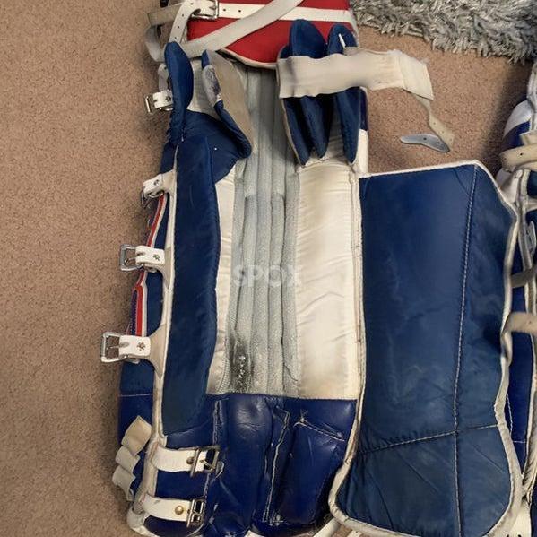 TPS Contour Goalie Full Set – Senior 36" | Regular | Eye-Catching Red, White Blue