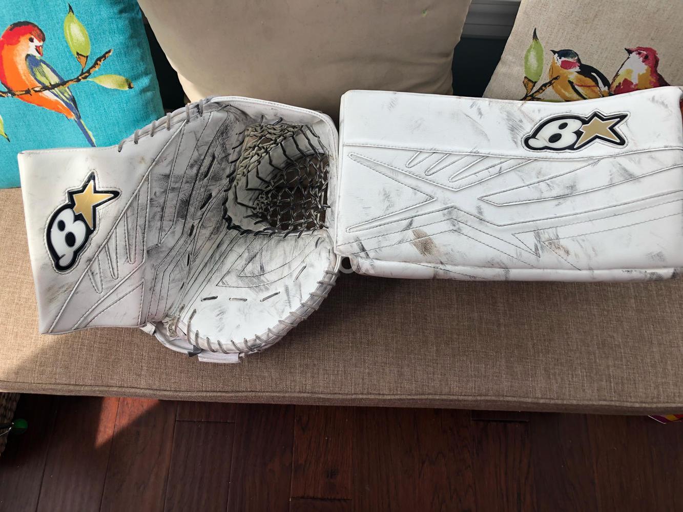 White Senior 33" Brian's G-Netik 8.0 Goalie Full Set – Game-Ready & Fully Integrated!