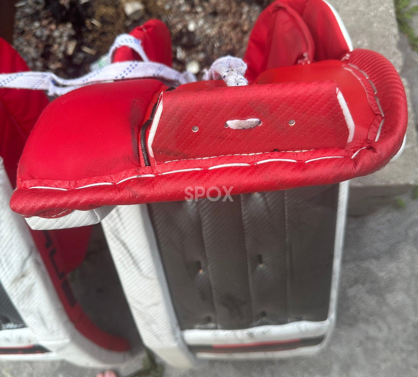 True L87 Senior Goalie Leg Pads – 33" +1 | Red | Custom Performance