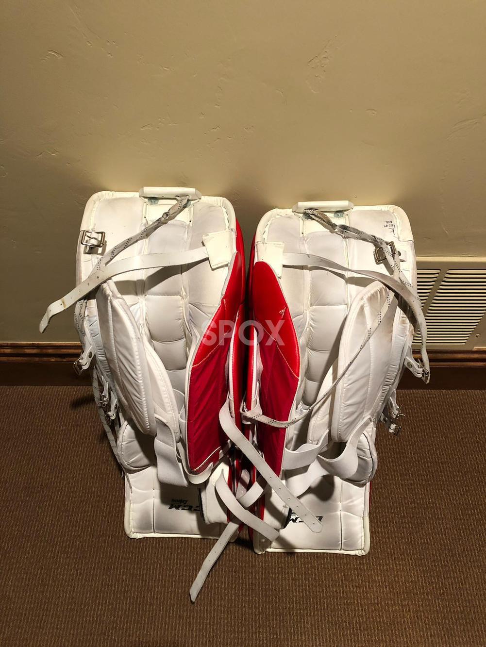 CCM Berube Pro Return Pro 3 Goalie Leg Pads – 34+2 | Senior Pro Stock