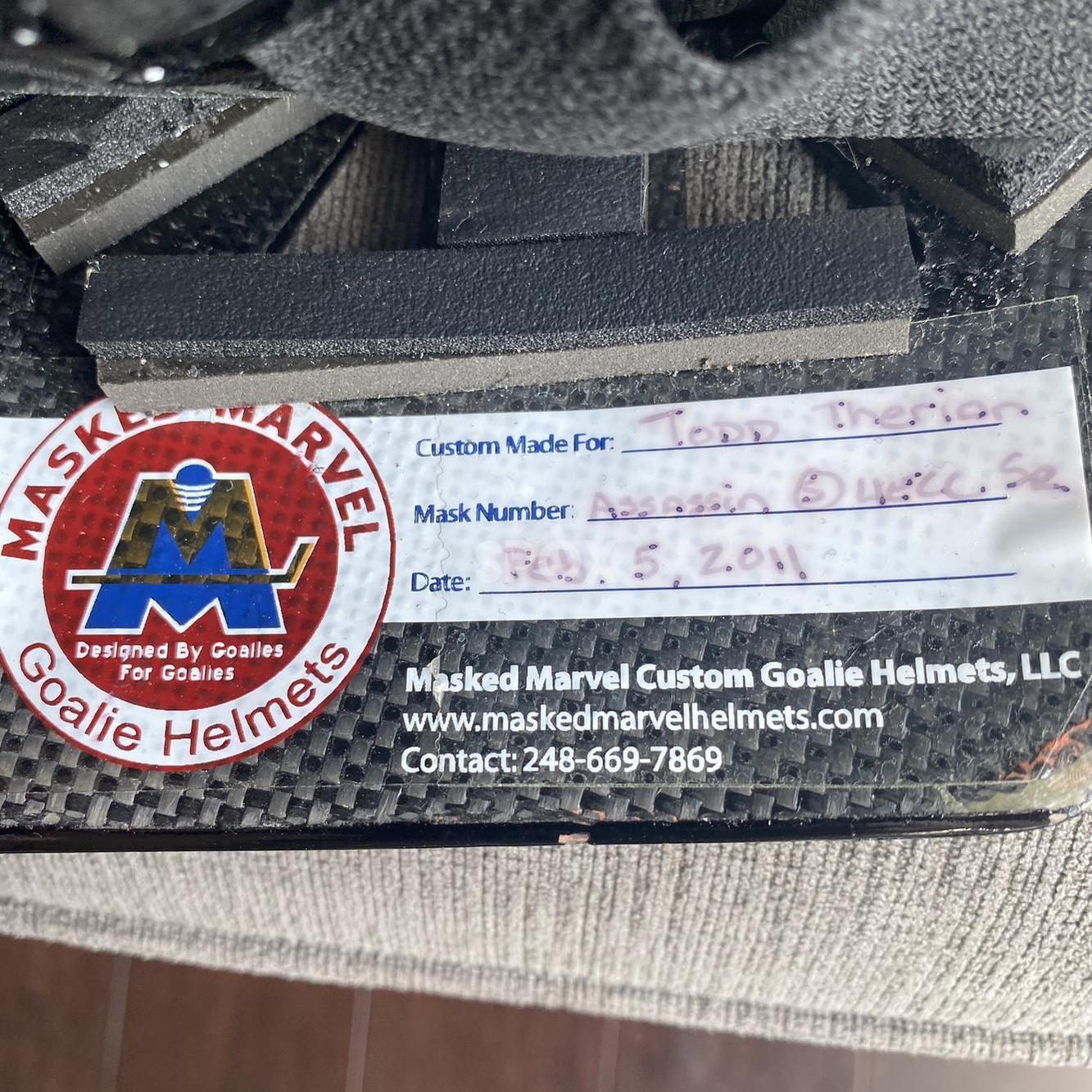 Masked Marvel Senior Goalie Mask | Great Condition | Black