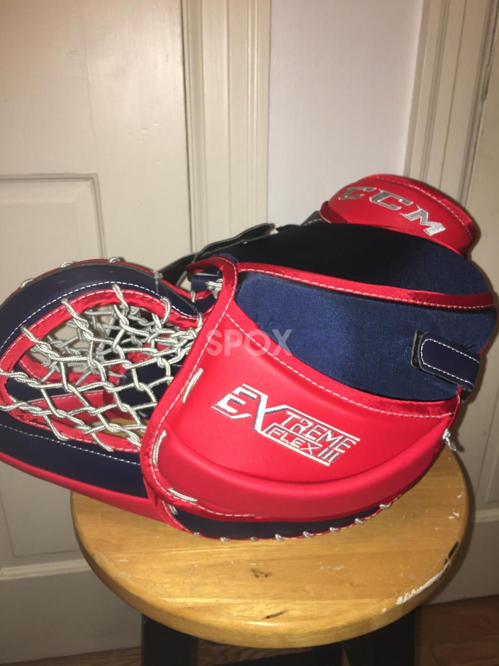 NEW CCM Extreme Flex III CUSTOM Goalie Set – Senior 35”+1 | Navy/Red/Silver