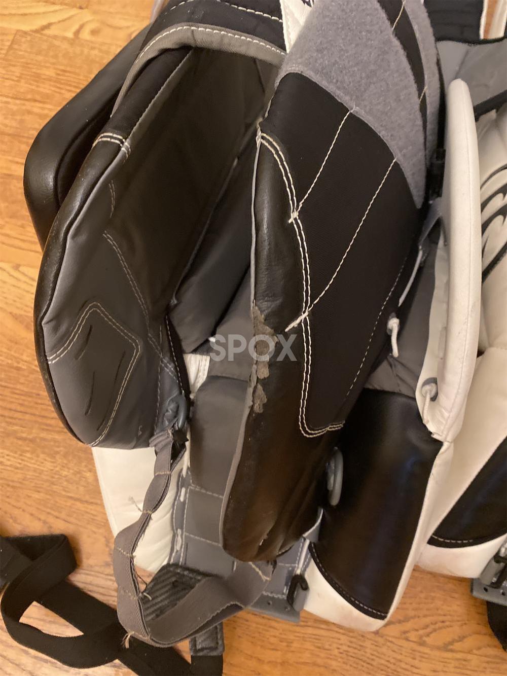 White Senior 35" Warrior Ritual GT Goalie Leg Pads