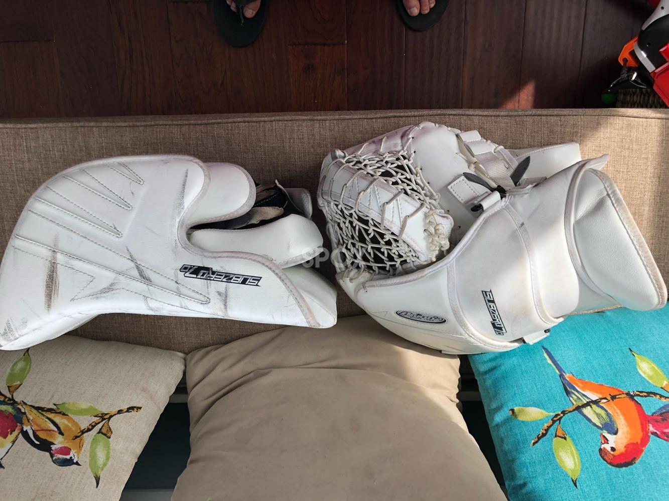 White Senior 33" Brian's G-Netik 8.0 Goalie Full Set – Game-Ready & Fully Integrated!