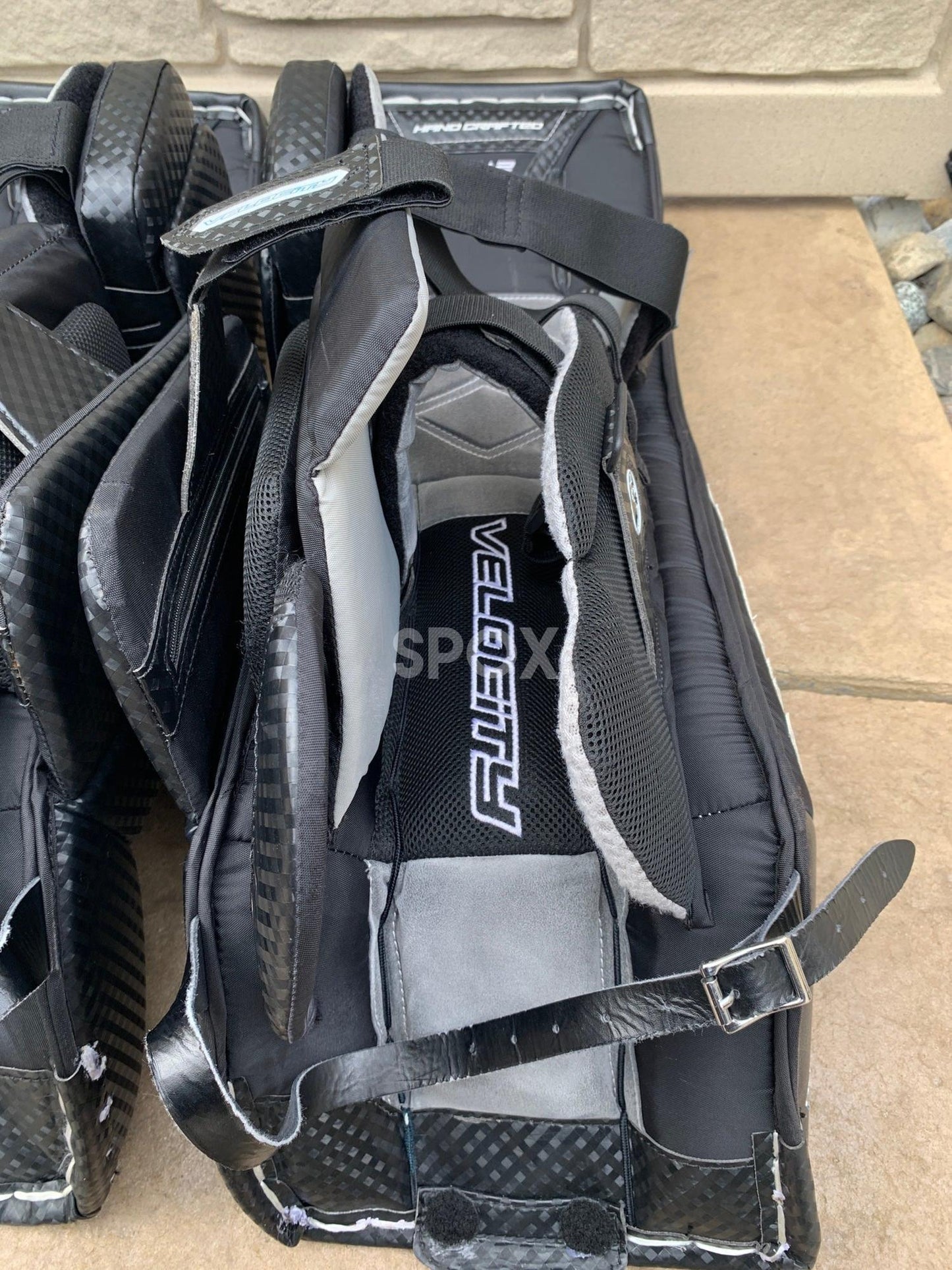 Vaughn Velocity 32+2 Senior Pro Black Goal Pads – 2024 Special Edition