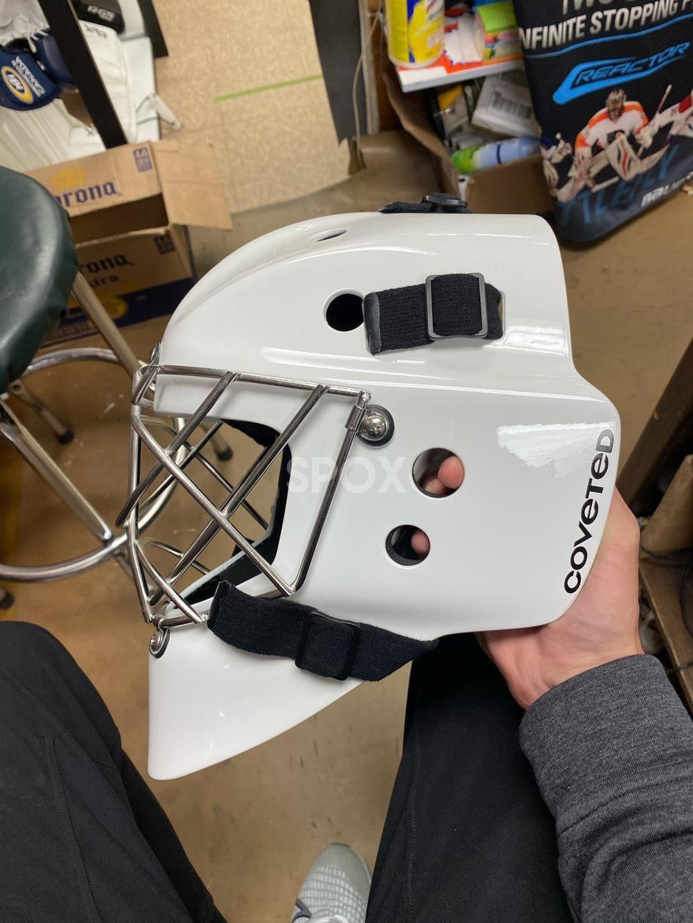 Senior Coveted Mask 905 Pro Goalie Mask (Fits 22–23”) | Carbon Fiber, Fiberglass Kevlar | Includes Mask Bag