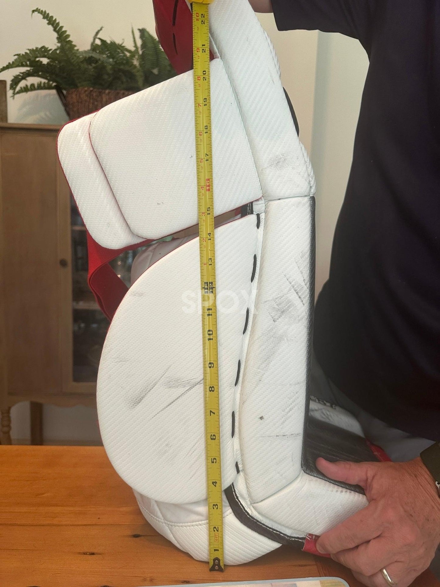 True L87 Senior Goalie Leg Pads – 33" +1 | Red | Custom Performance