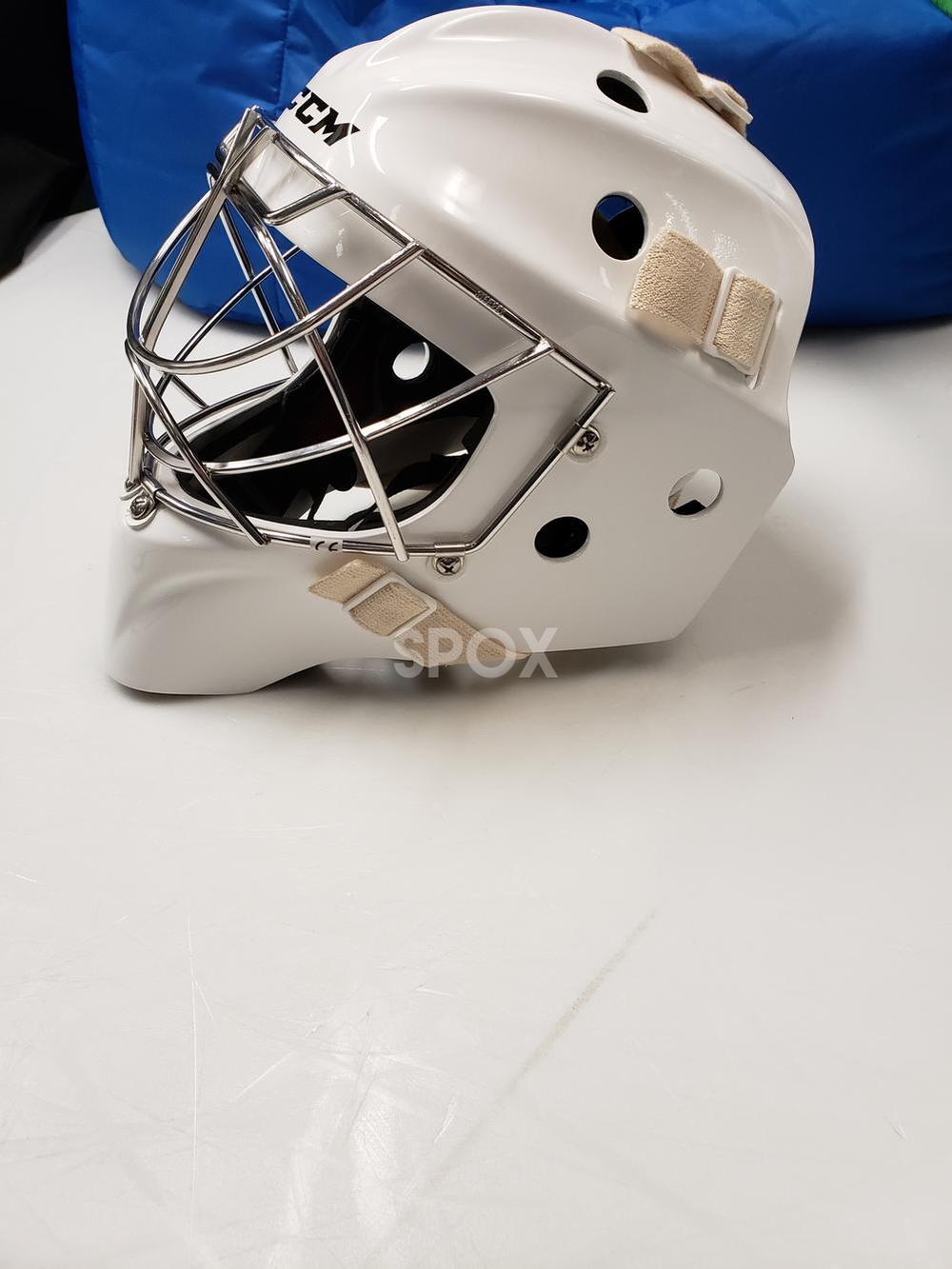 NEW CCM GF Pro Senior Goalie Mask – White | Elite Protection for Serious Goalies