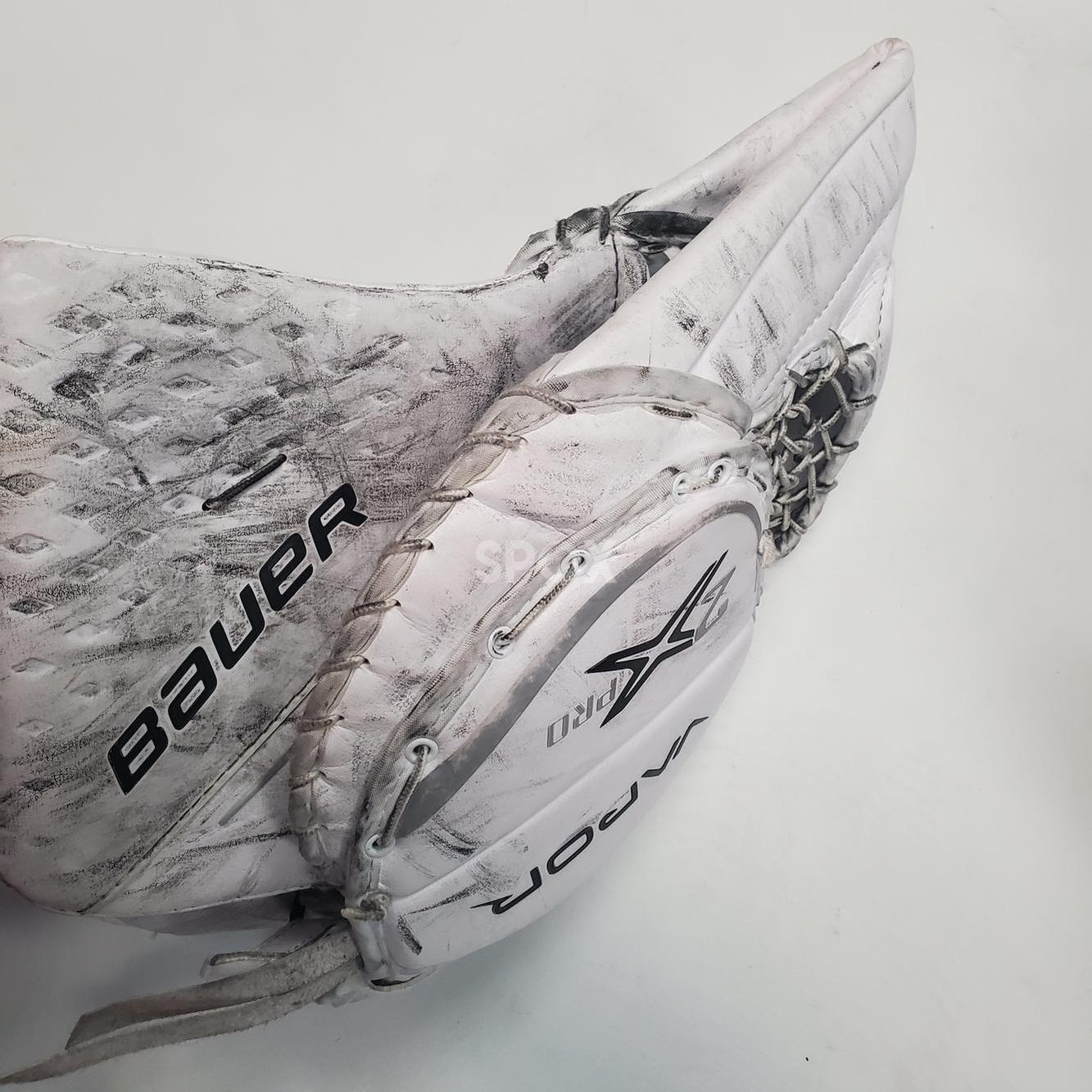 Used Pro Stock Bauer Vapor 2X Pro Full Set Goalie Pads – OHL – Medium/34+1" (PAD053) 🏒🥅
