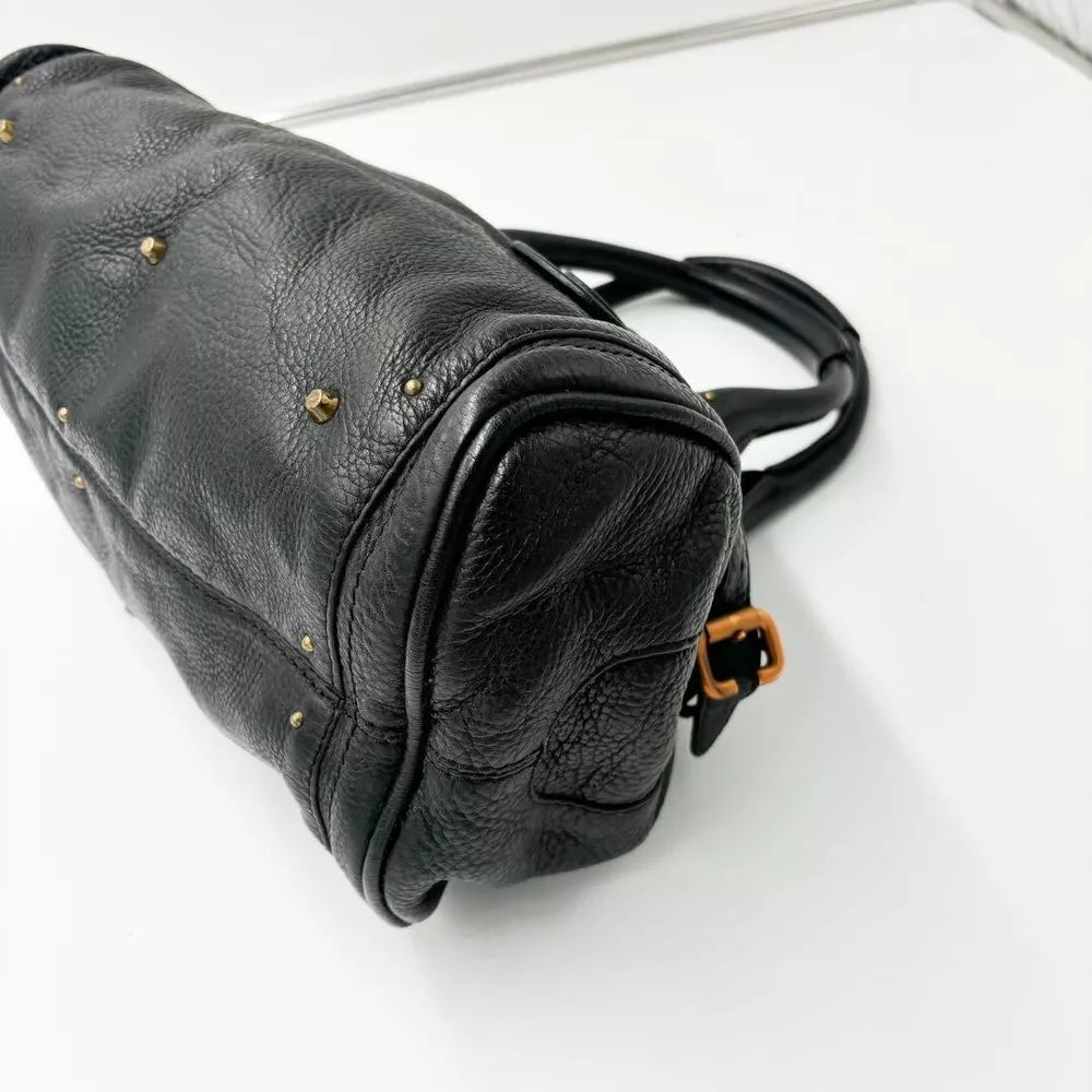 Authentic Chloe Paddington Medium Black Padlock Hand Bag Tote Bag Very good✨🔥