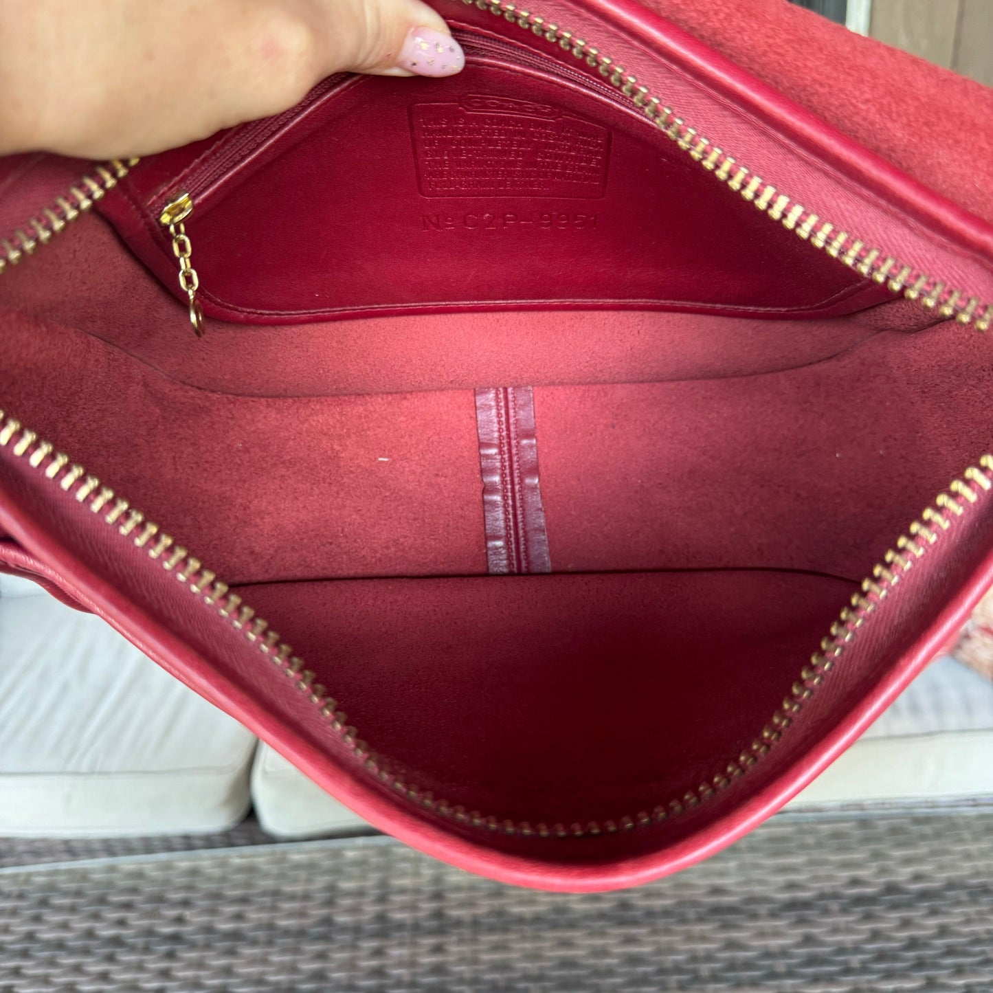 Vintage Coach Red Patricias Legacy 9951🍒❤️‍🔥