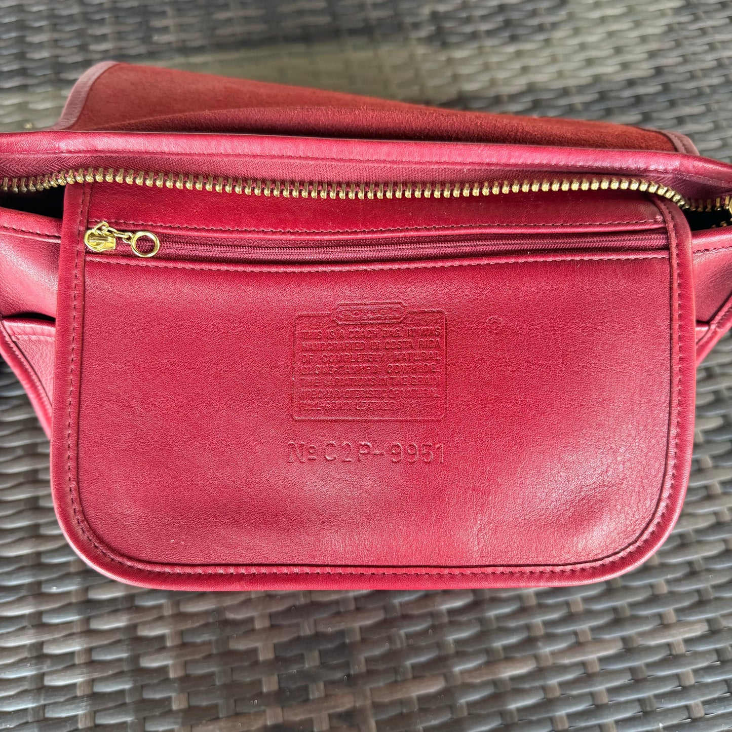 Vintage Coach Red Patricias Legacy 9951🍒❤️‍🔥