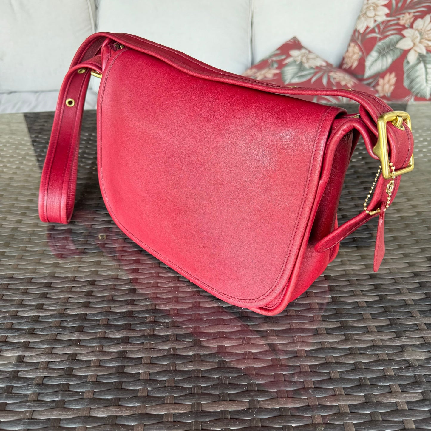 Vintage Coach Red Patricias Legacy 9951🍒❤️‍🔥
