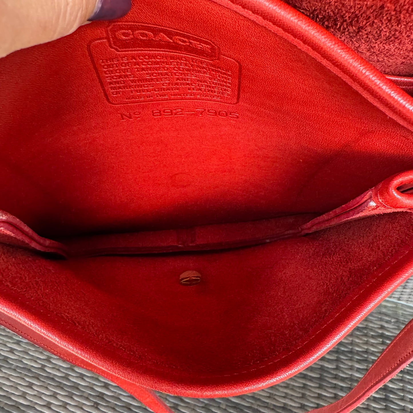 Vintage Coach Red Station Bag 5130🍬⚡