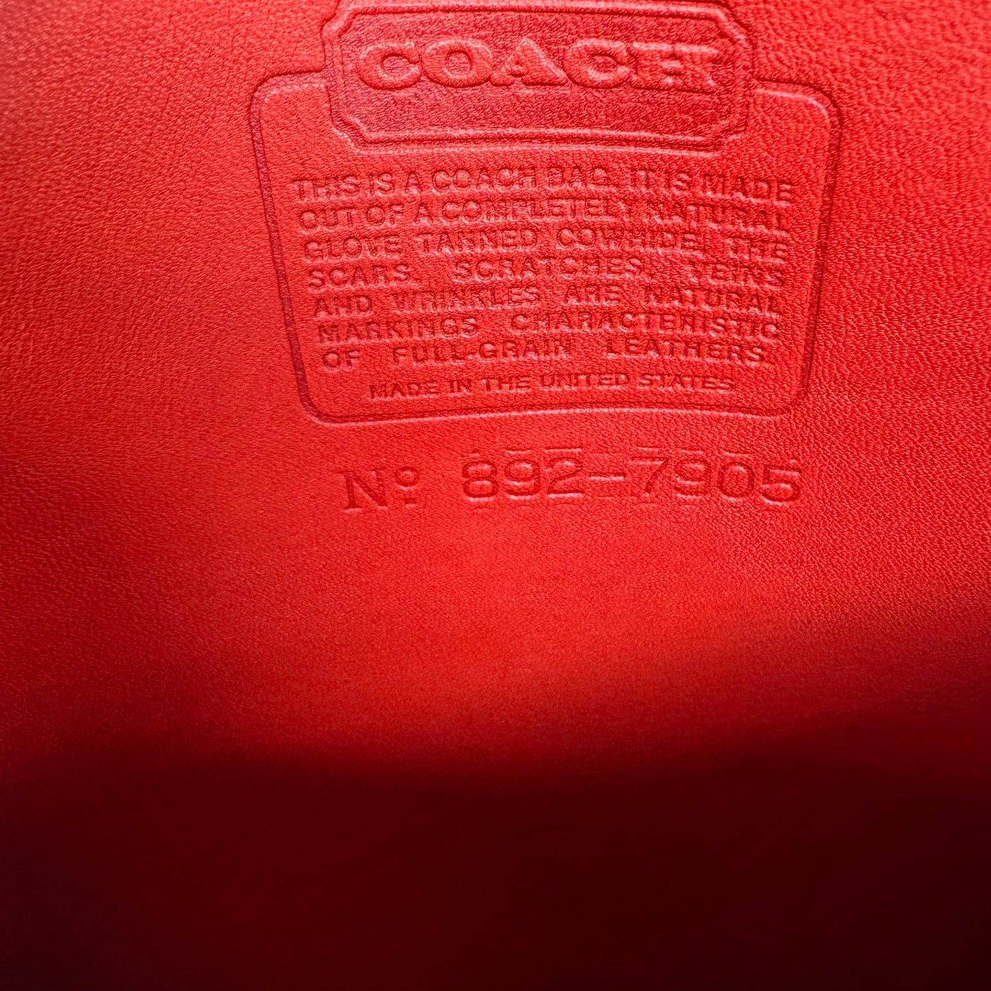 Vintage Coach Red Station Bag 5130🍬⚡