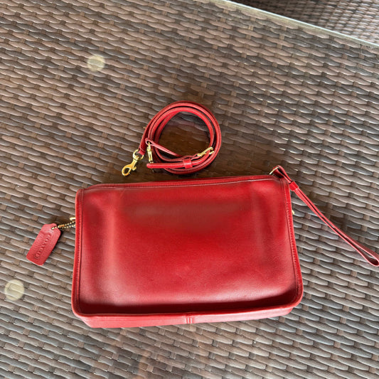 Vintage Coach Red Basic Bag 9455🍎🔥