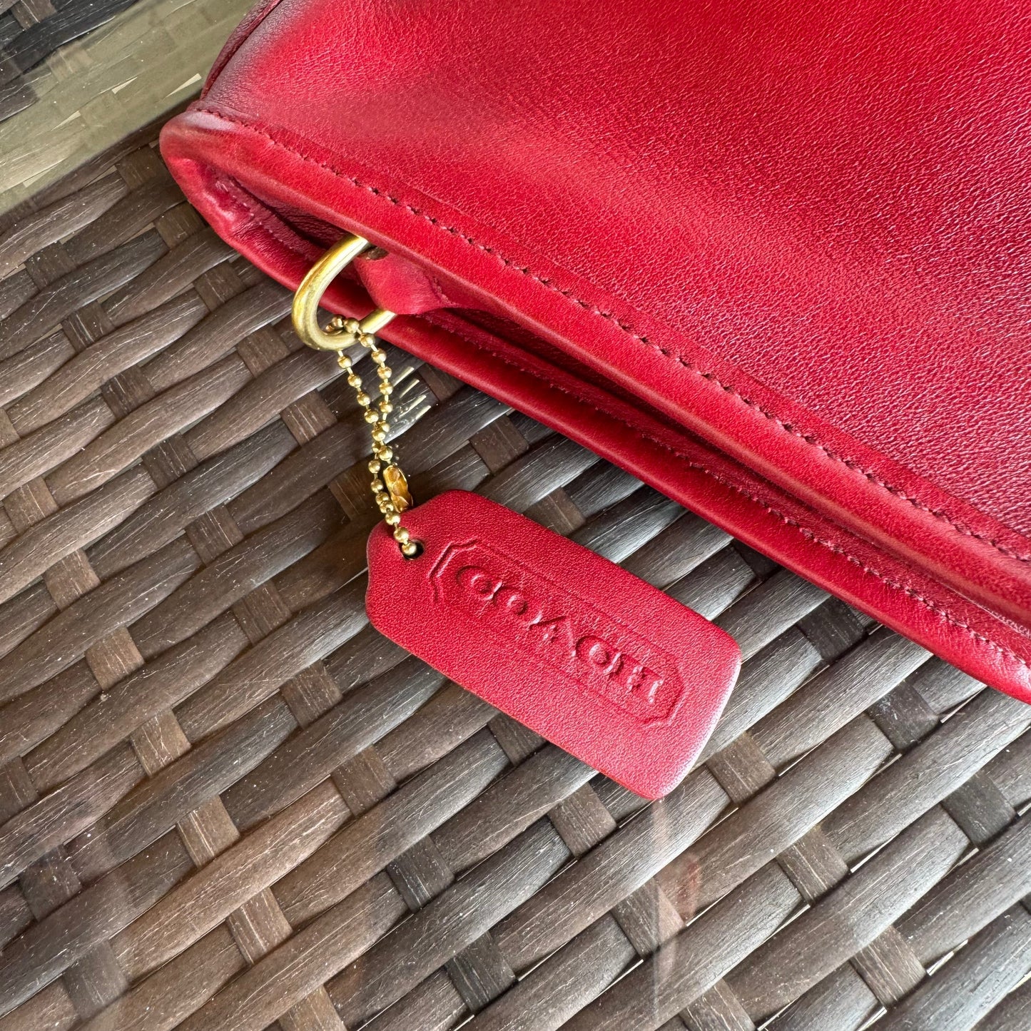 Vintage Coach Red Basic Bag 9455🍎🔥