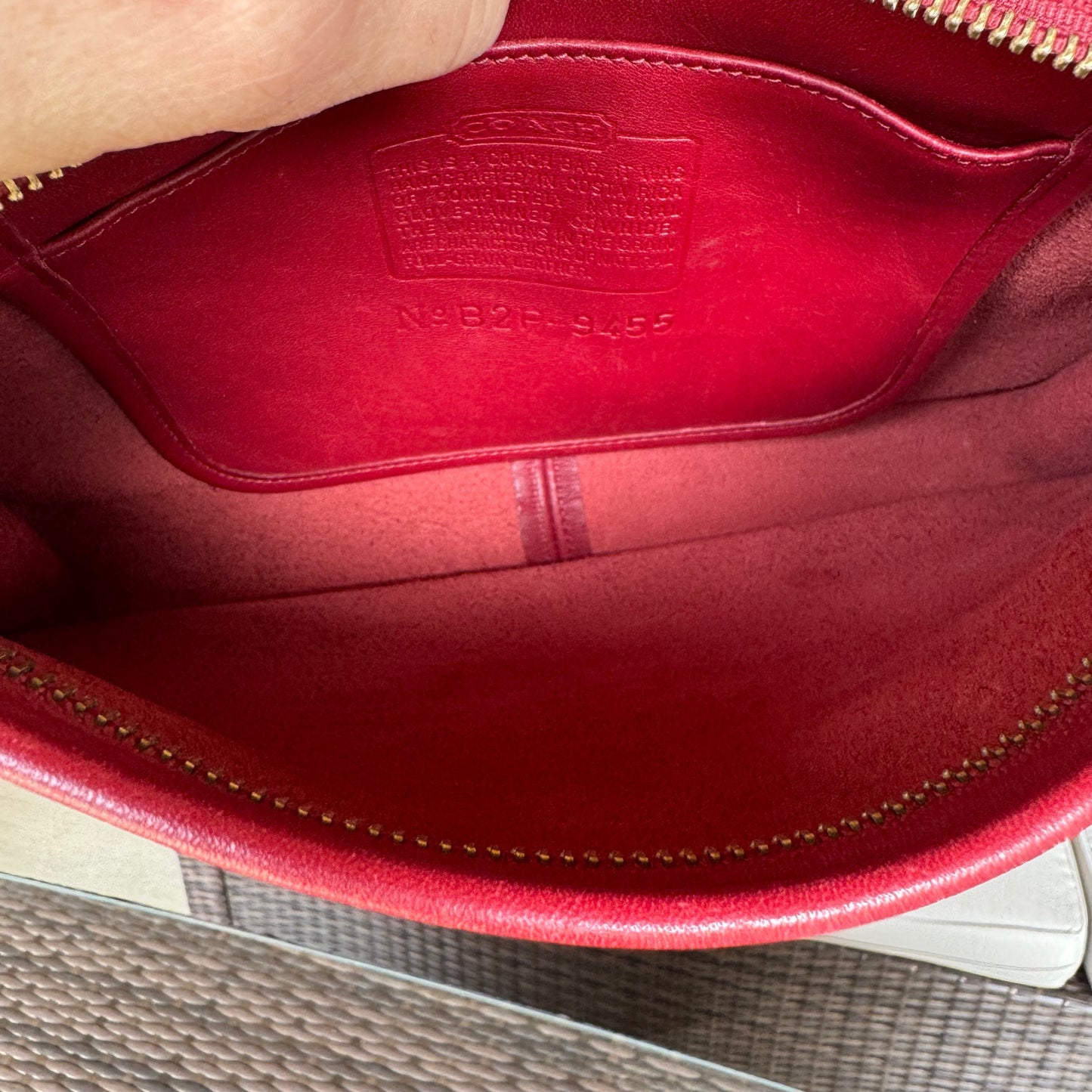 Vintage Coach Red Basic Bag 9455🍎🔥