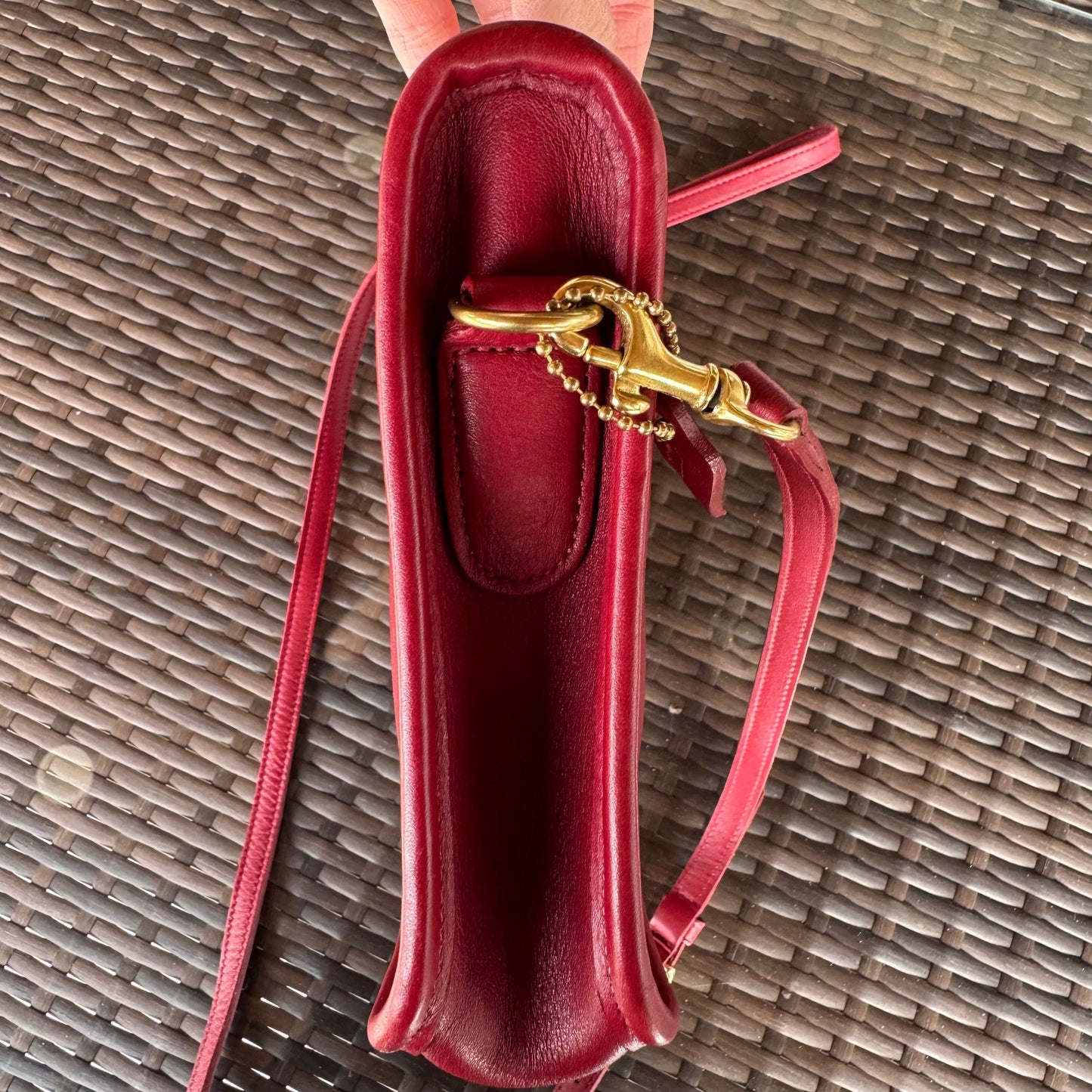 Vintage Coach Red Basic Bag 9455🍎🔥
