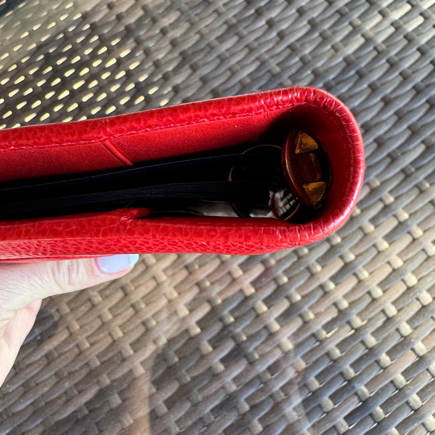 Vintage Coach Red Madison Pocket Organizer 4489🍒❤️‍🔥