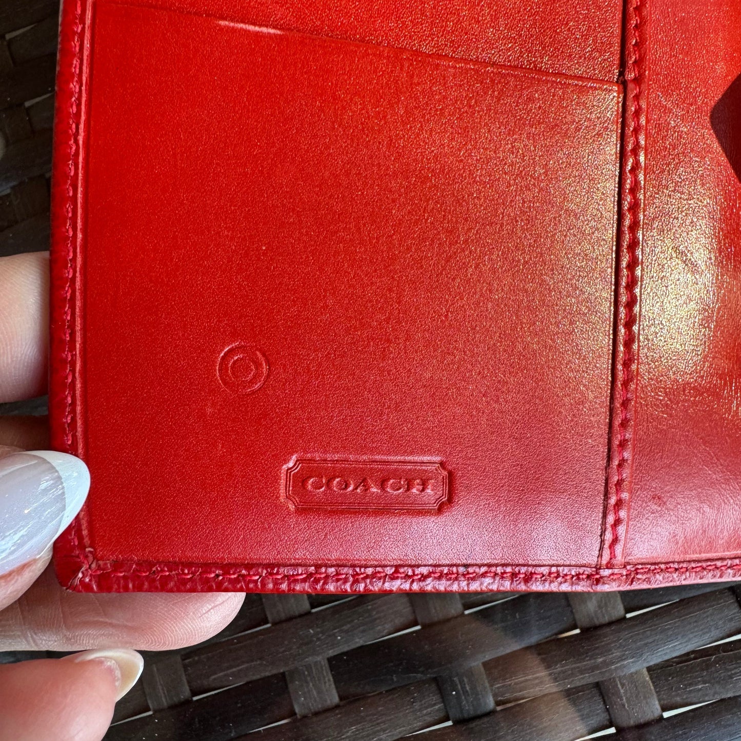 Vintage Coach Red Madison Pocket Organizer 4489🍒❤️‍🔥