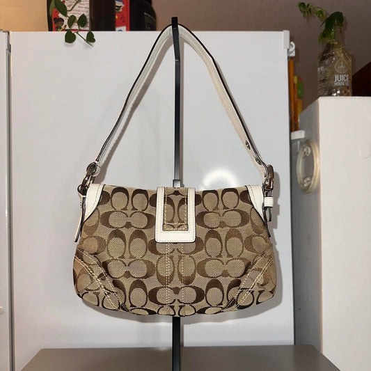 Coach Y2K Mini Soho Khaki/Ivory🌺🩷