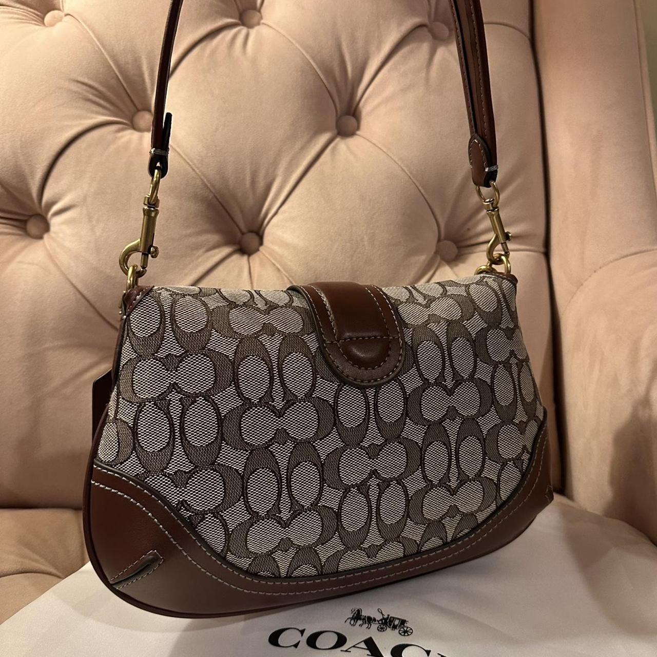 Coach Soho Flap Bag in Signature Canvad with Cherry Charm NEW&nbsp;