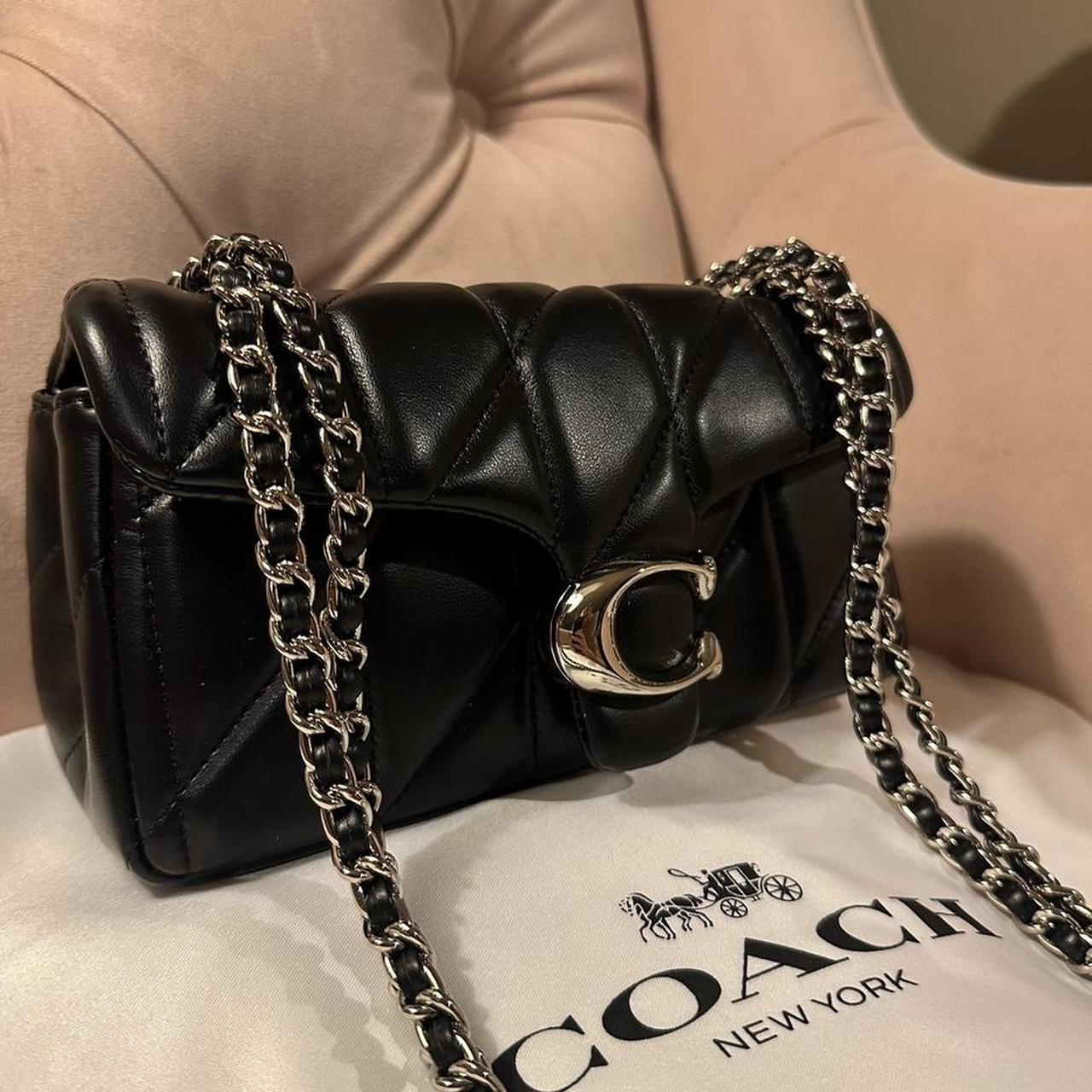 Coach Pillow Tabby 20 Black Silver NEW