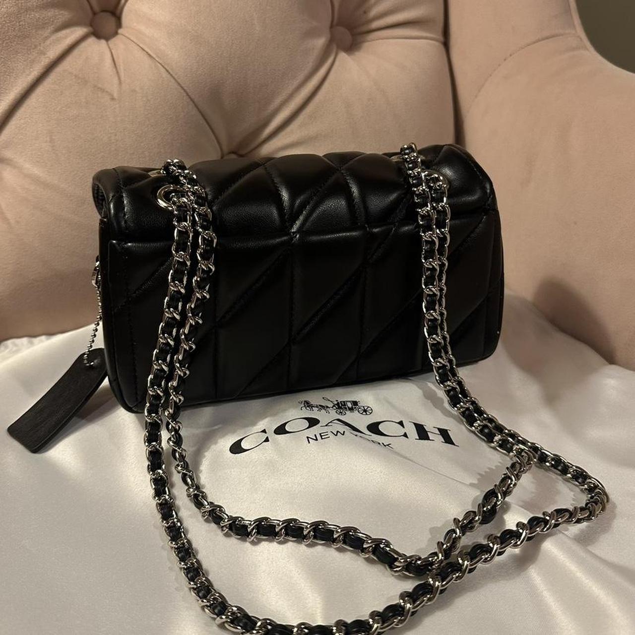 Coach Pillow Tabby 20 Black Silver NEW