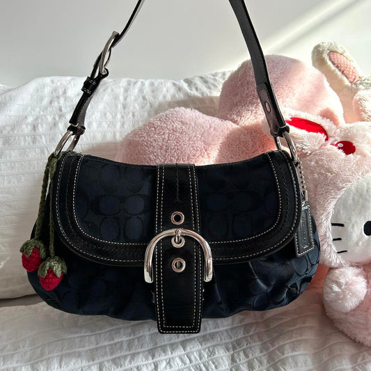 🫐🪻 y2k vintage black Coach soho shoulder 🫐🪻