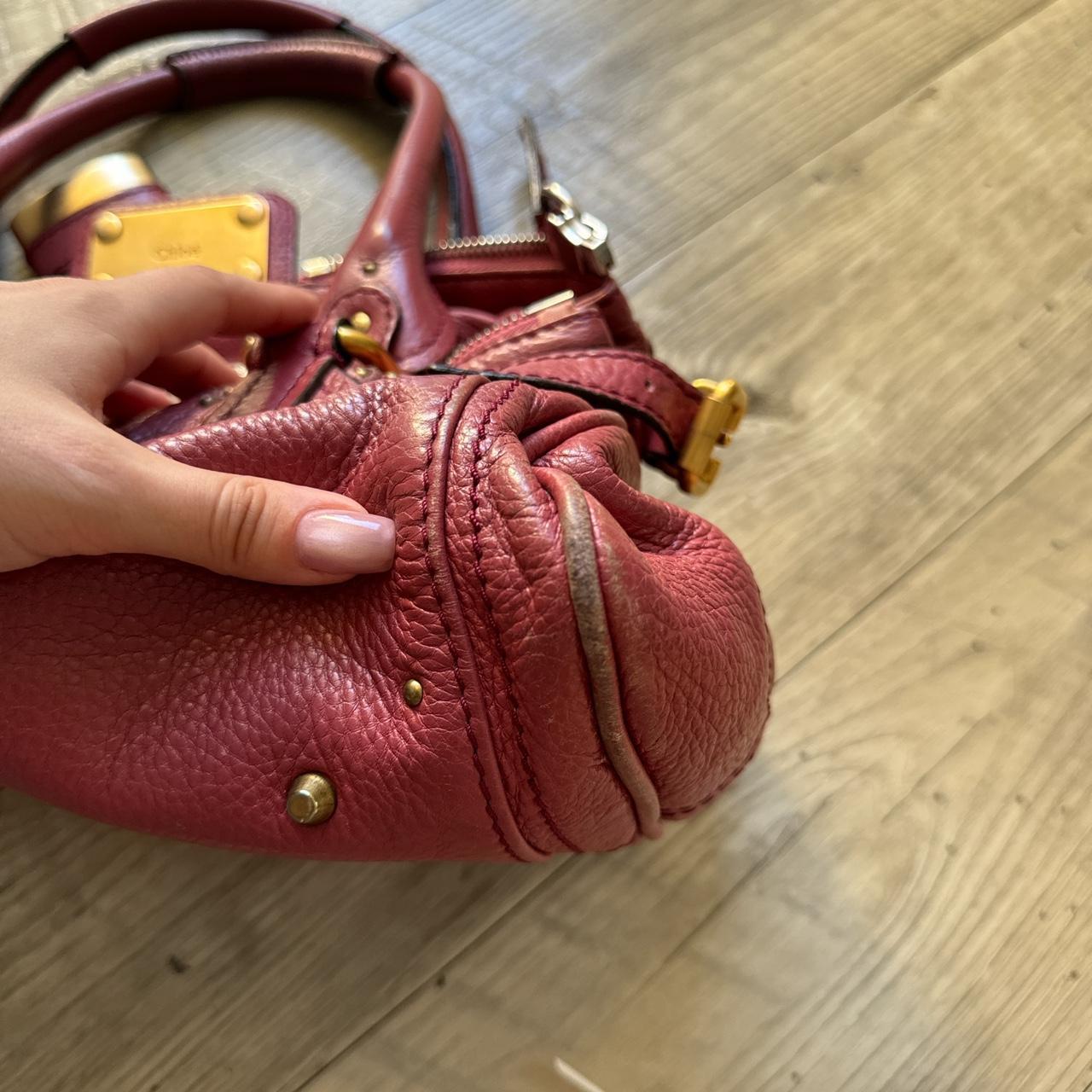 Authentic chloe paddington bag in burgundy/pink🍬⚡
