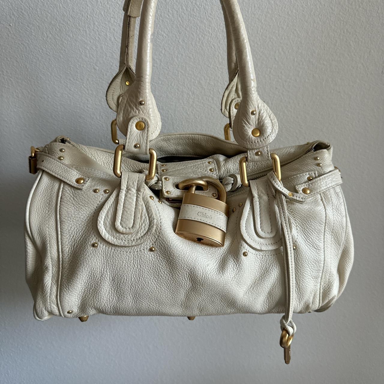 Authentic Chloe paddington in white/cream color Excellent preowned condition🍂✨