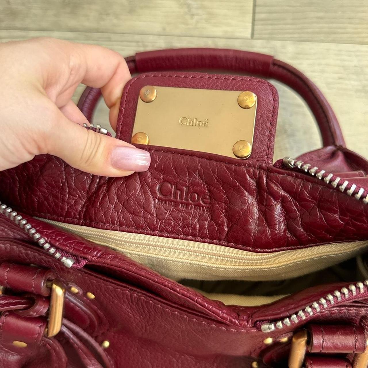 Authentic Burgundy Chloe paddington leather Preowned💜🍇