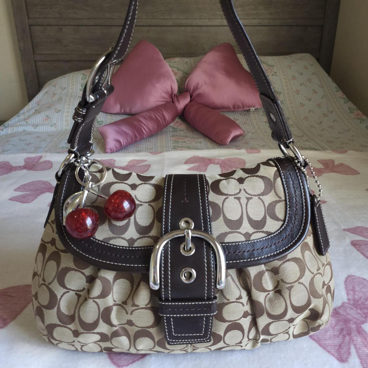 Y2K Vintage Coach Soho Signaure Cs Shoulder Purse With Wallet🤎🌆