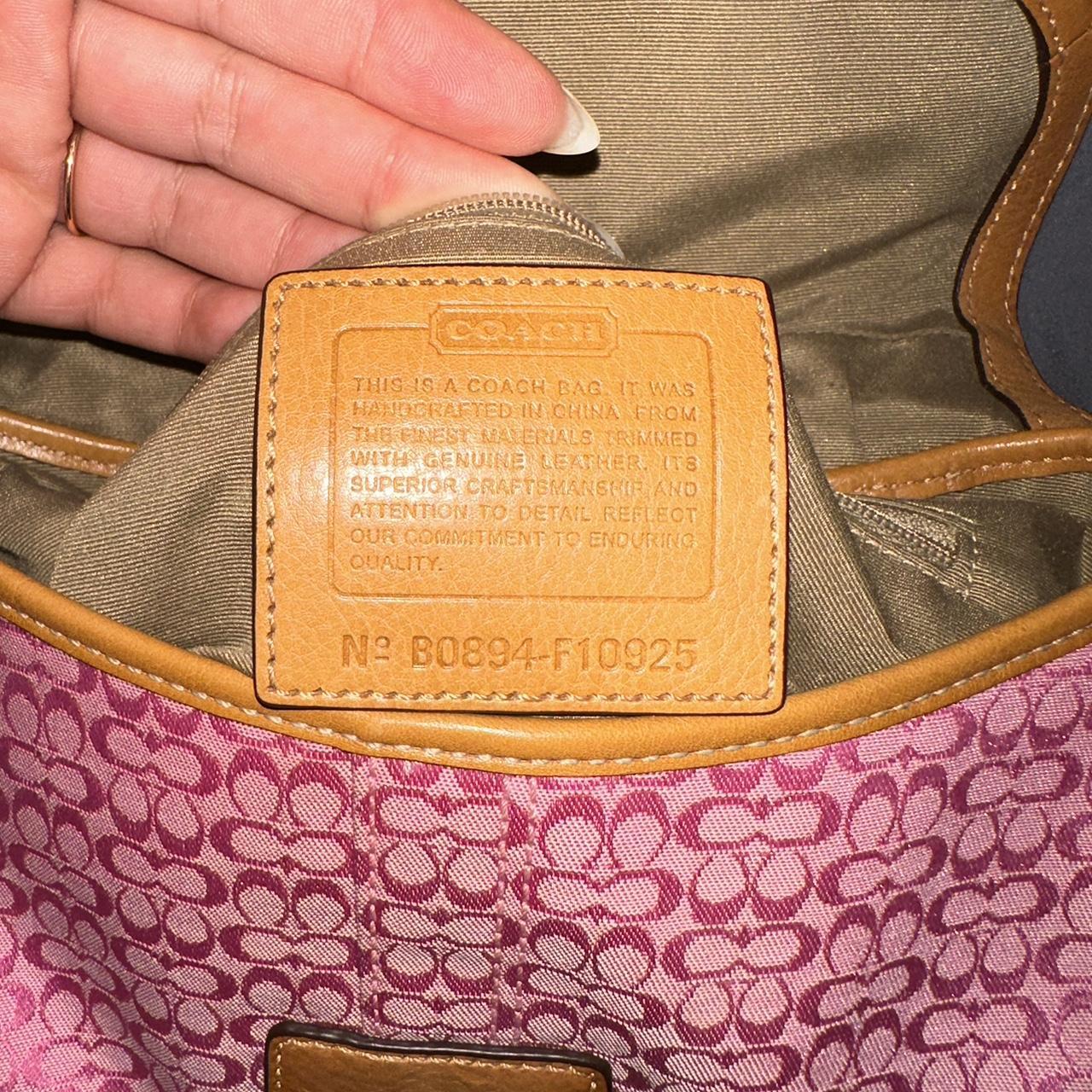 Coach Pink Signature Jacquard Soho Mini Vintage Bag💜🍇