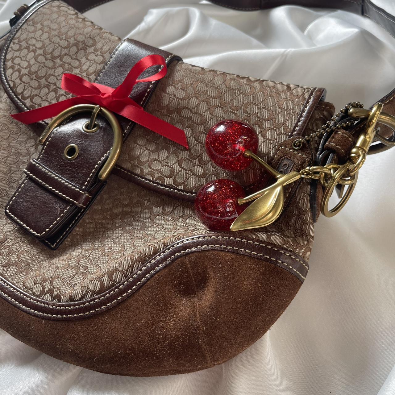 🍒 Vintage Coach 2004 Signature Brown Soho 🍒