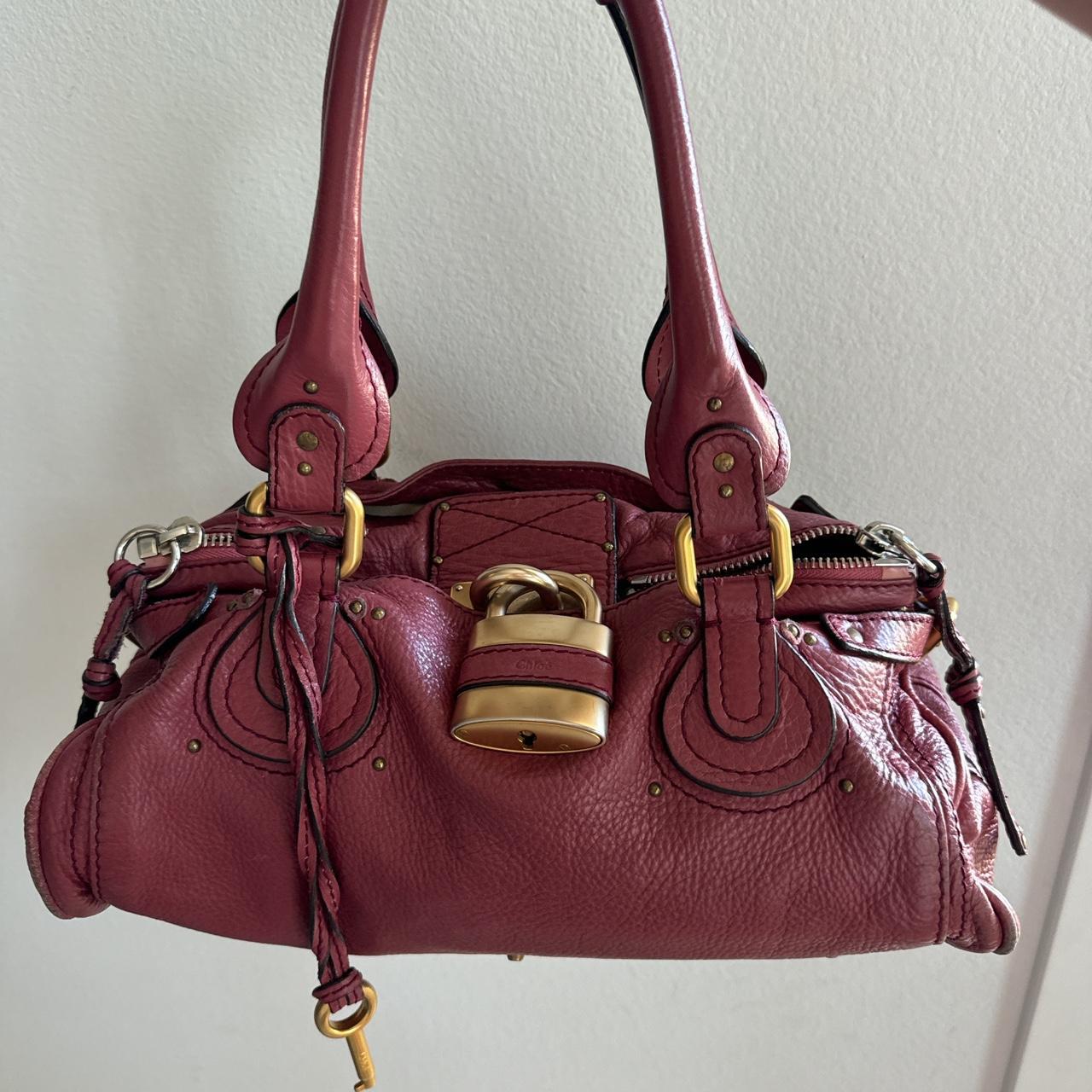 Authentic chloe paddington bag in burgundy/pink🍬⚡