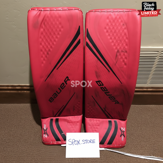 Pro Return Bauer 2X Goalie Leg Pads – Size 35+1 (Large) | Good Condition | Pro Stock
