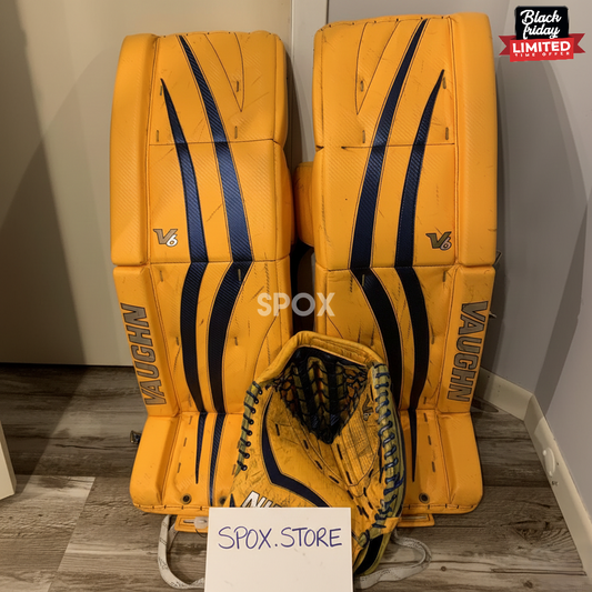 Vaughn Velocity V6 Pro Stock Goalie Full Set – Senior 35" (Regular) | Excellent Condition