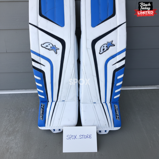 White Used 35" Regular Pro Stock Goalie Full Set
