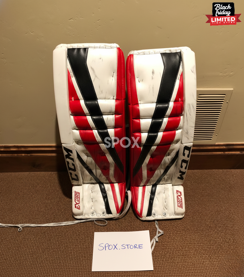 CCM Berube Pro Return Pro 3 Goalie Leg Pads – 34+2 | Senior Pro Stock