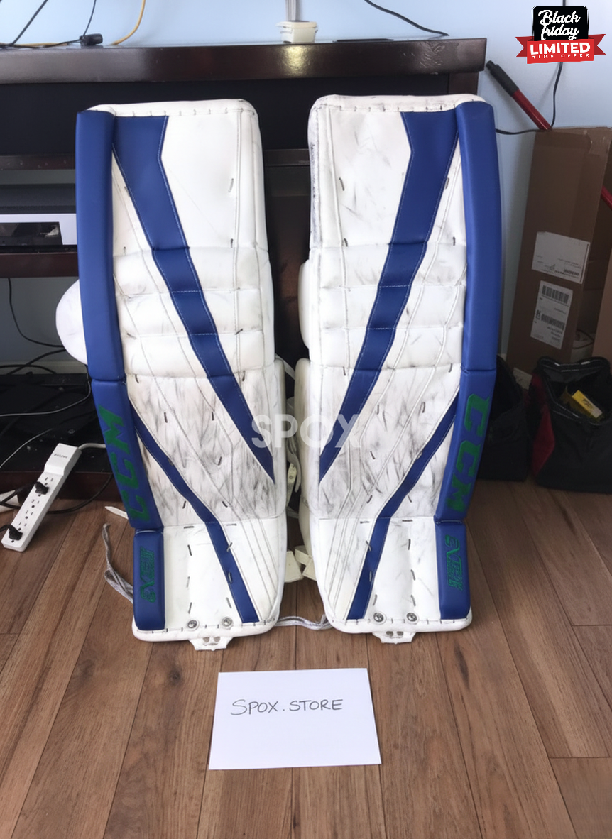 CCM Extreme Flex III Leg Pads + Glove/Blocker (Pro Stock) – Senior 35" | Excellent Condition