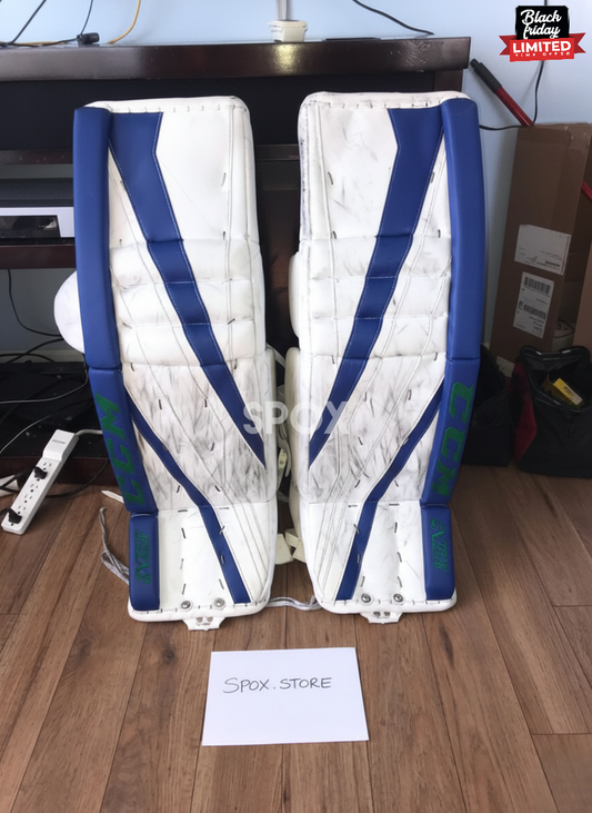 CCM Extreme Flex III Leg Pads + Glove/Blocker (Pro Stock) – Senior 35" | Excellent Condition