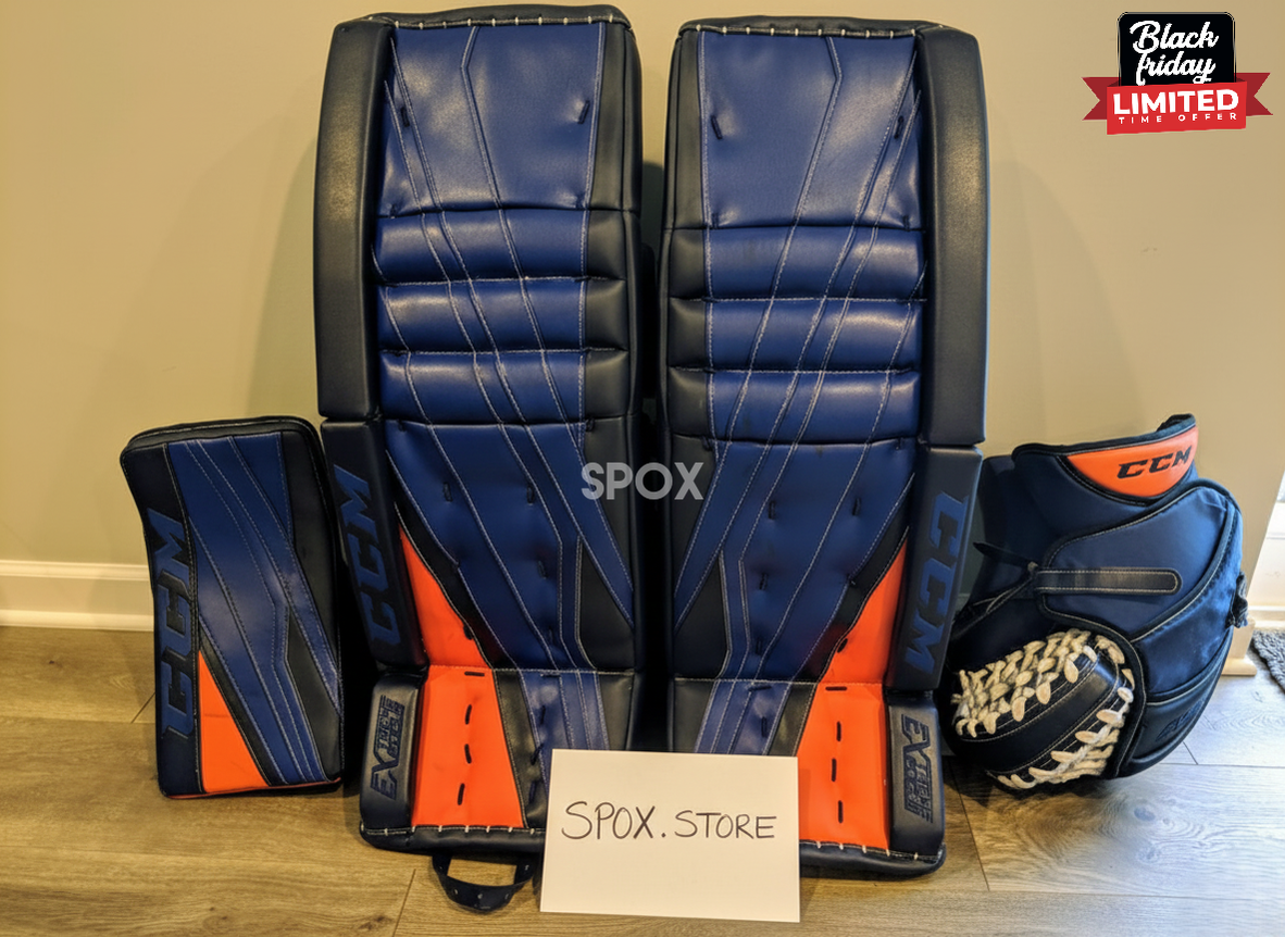 CCM Extreme Flex III Goalie Pads – Senior 32" | Regular Hand | Blue