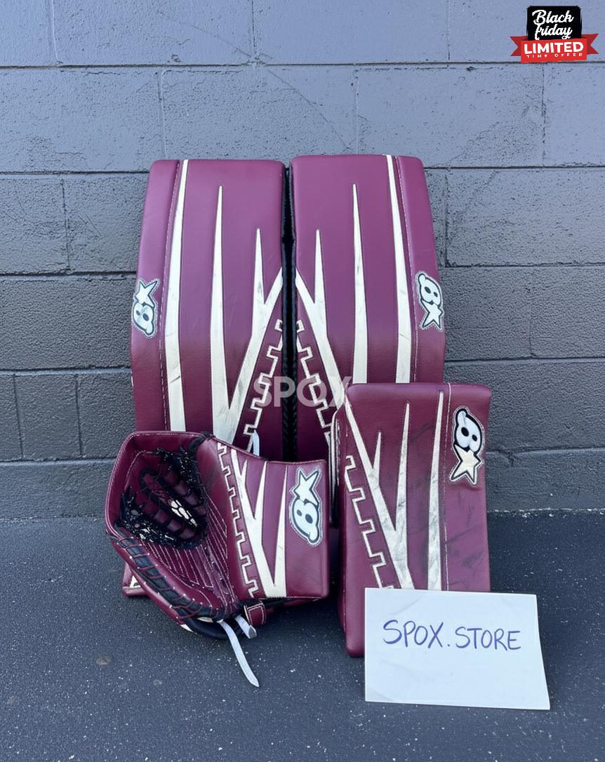 Used Brian's Optik 3 Goalie Full Set – 35+1" | Full Right | Arizona Coyotes Red