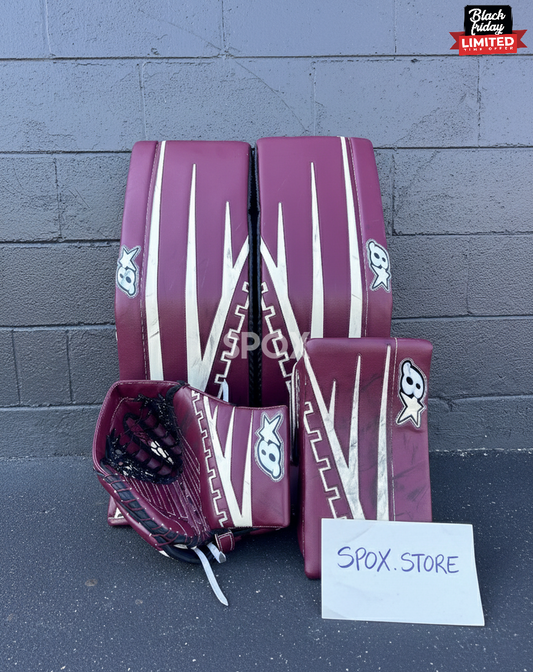 Used Brian's Optik 3 Goalie Full Set – 35+1" | Full Right | Arizona Coyotes Red